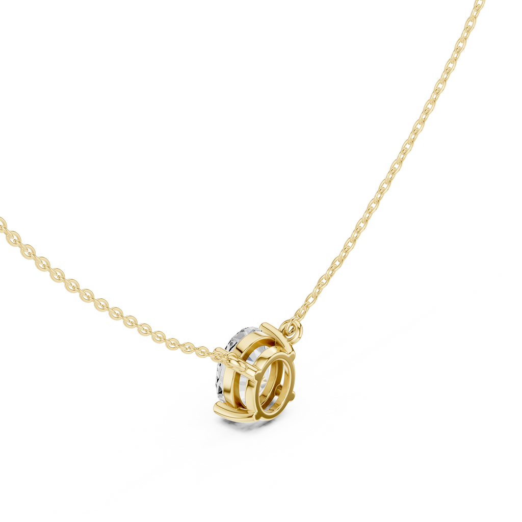 Oval Solitaire Pendant