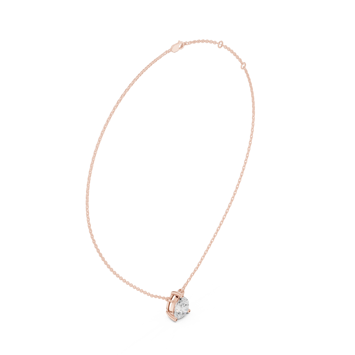 Pear Solitaire Pendant