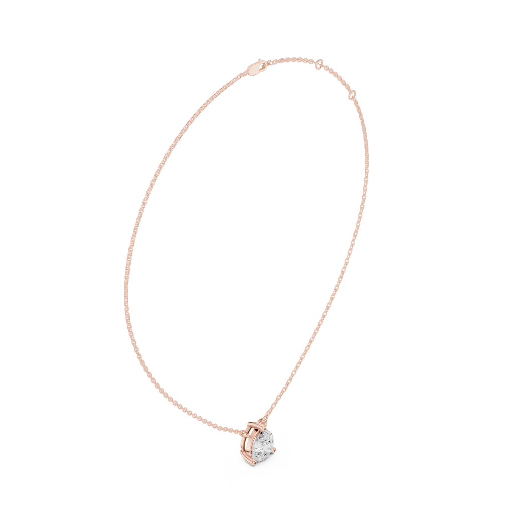 Pear Solitaire Pendant