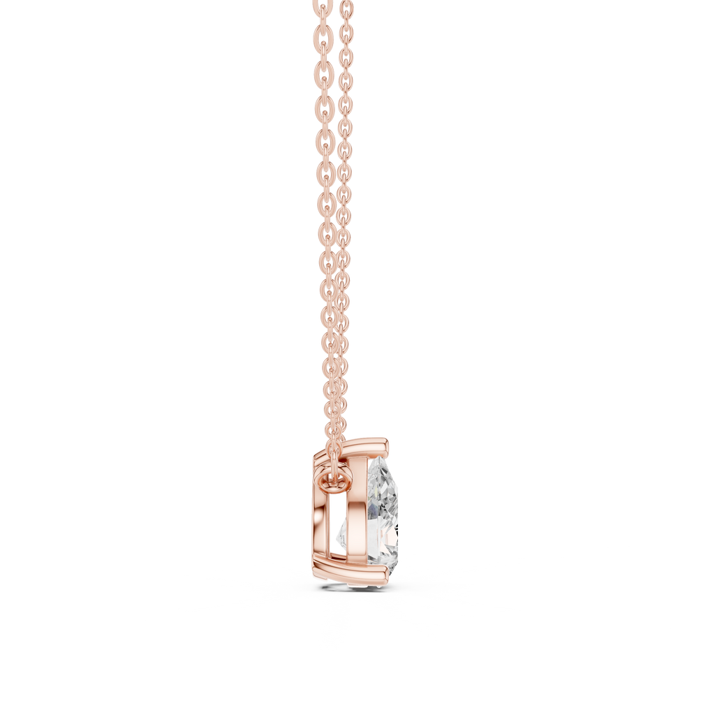 Pear Solitaire Pendant