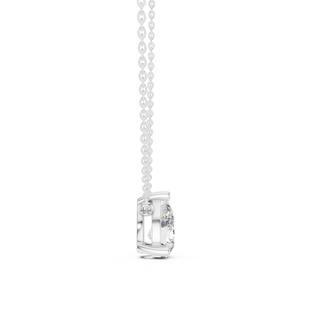 Pear Solitaire Pendant