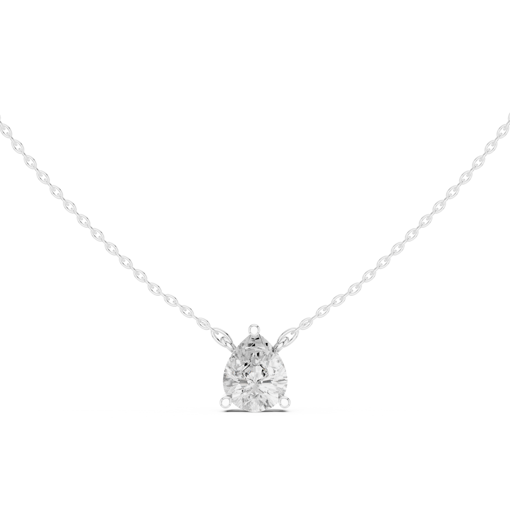 Pear Solitaire Pendant
