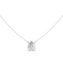 Load image into Gallery viewer, Pear Solitaire Pendant
