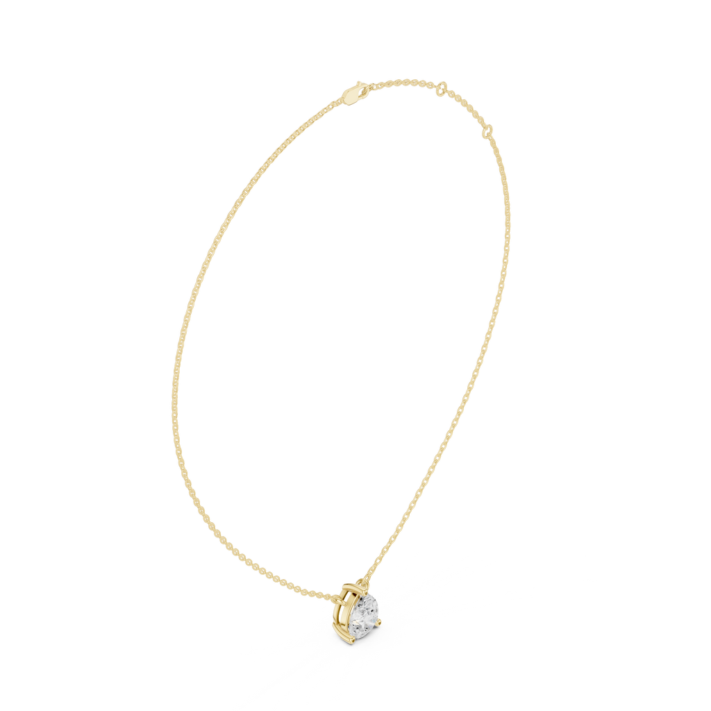 Pear Solitaire Pendant