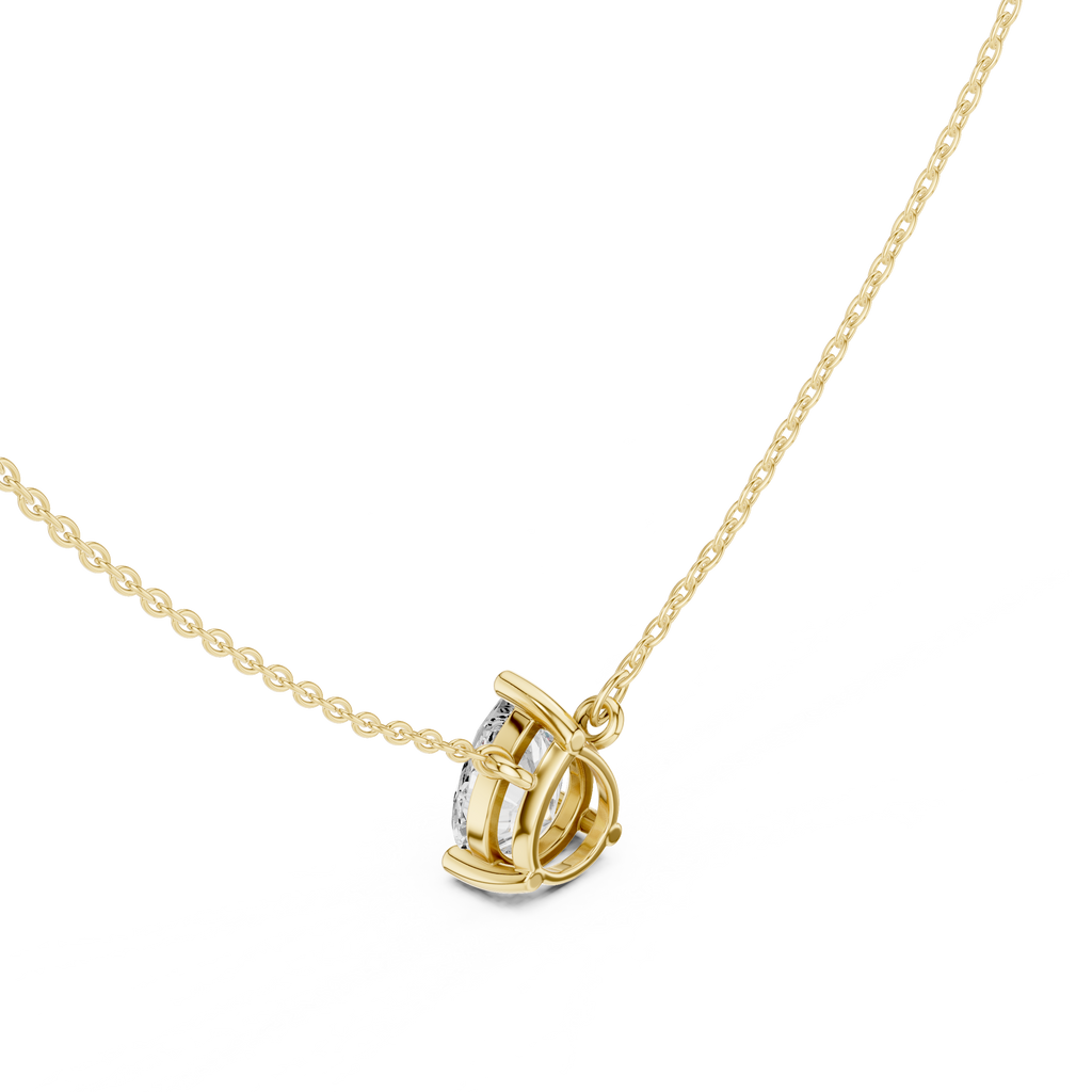 Pear Solitaire Pendant