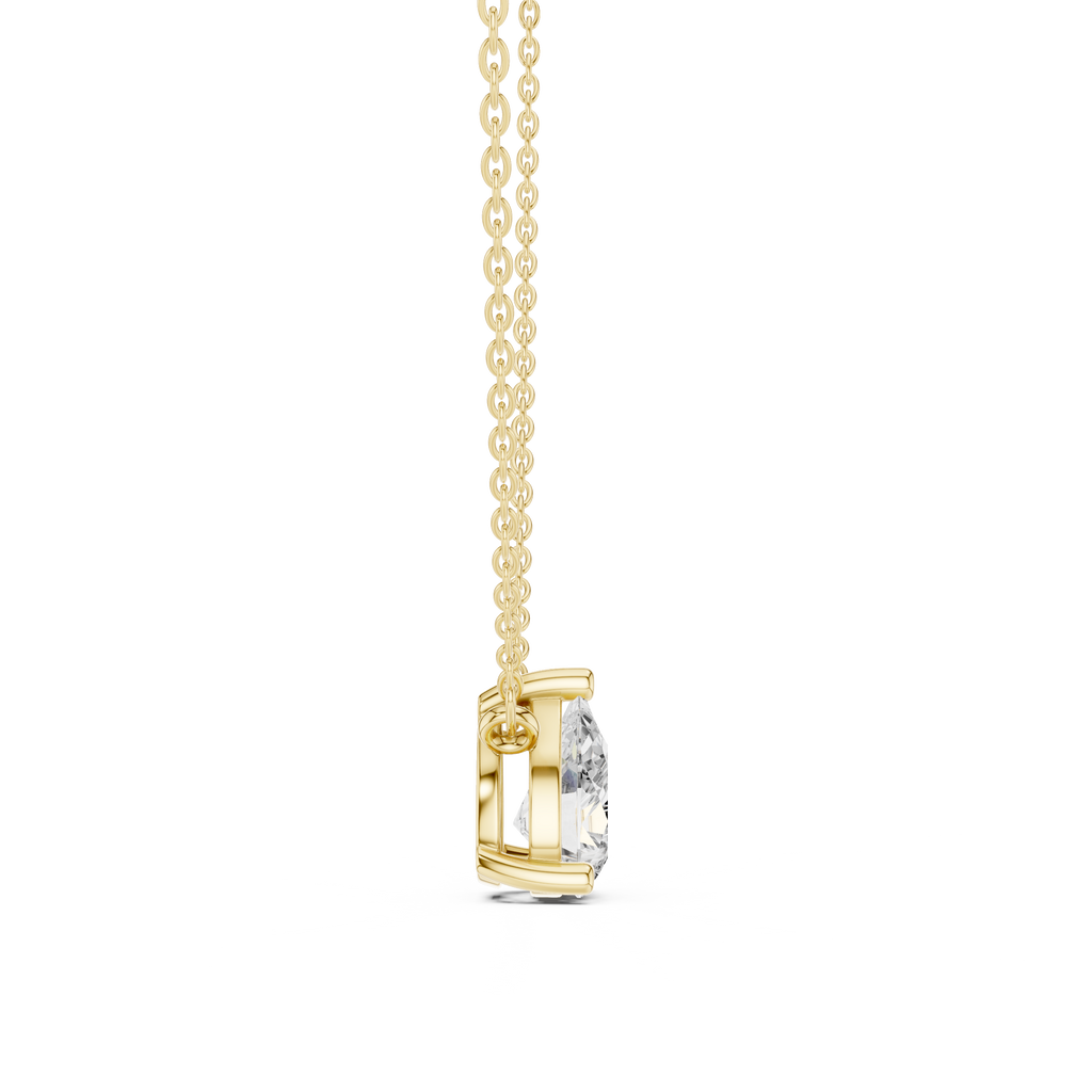 Pear Solitaire Pendant