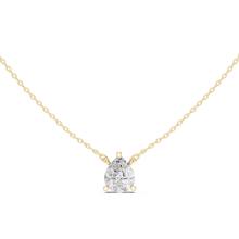Load image into Gallery viewer, Pear Solitaire Pendant