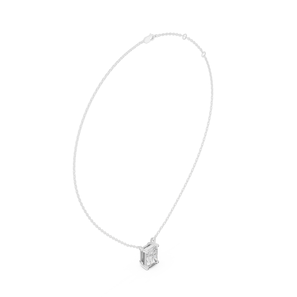 Radiant Solitaire Pendant
