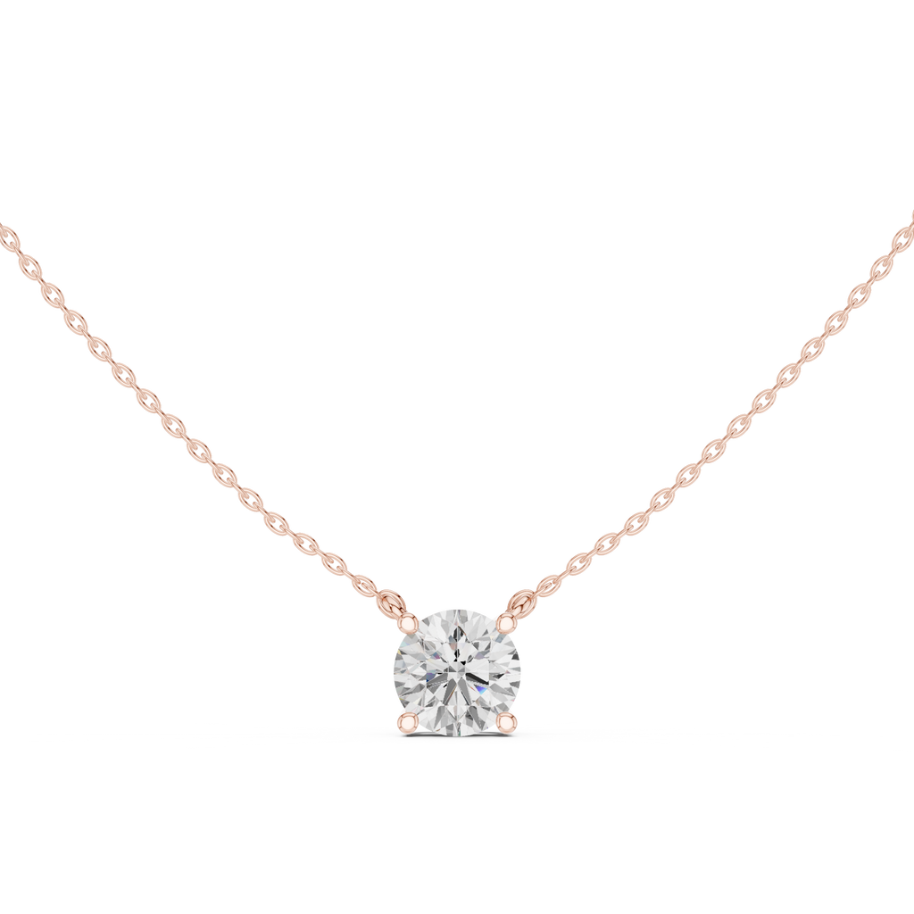 Round Solitaire Pendant
