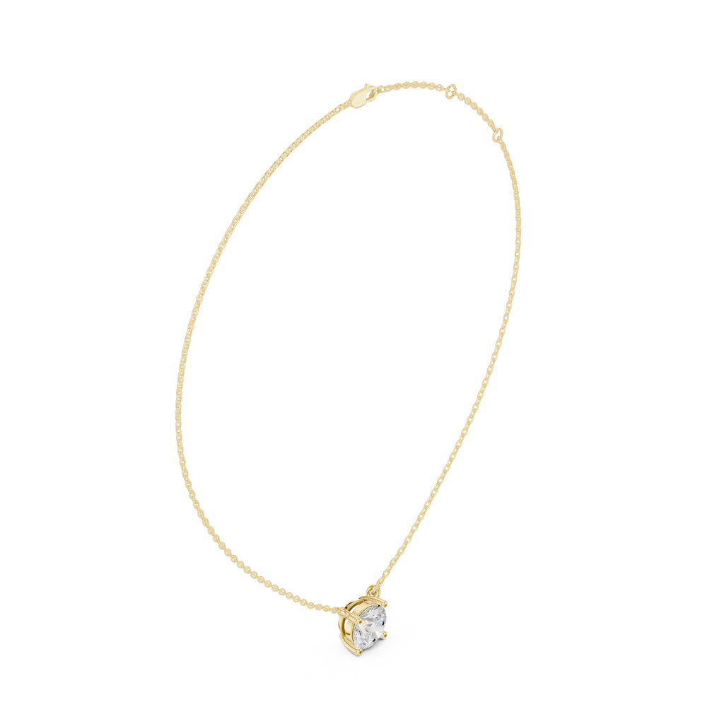 Round Solitaire Pendant