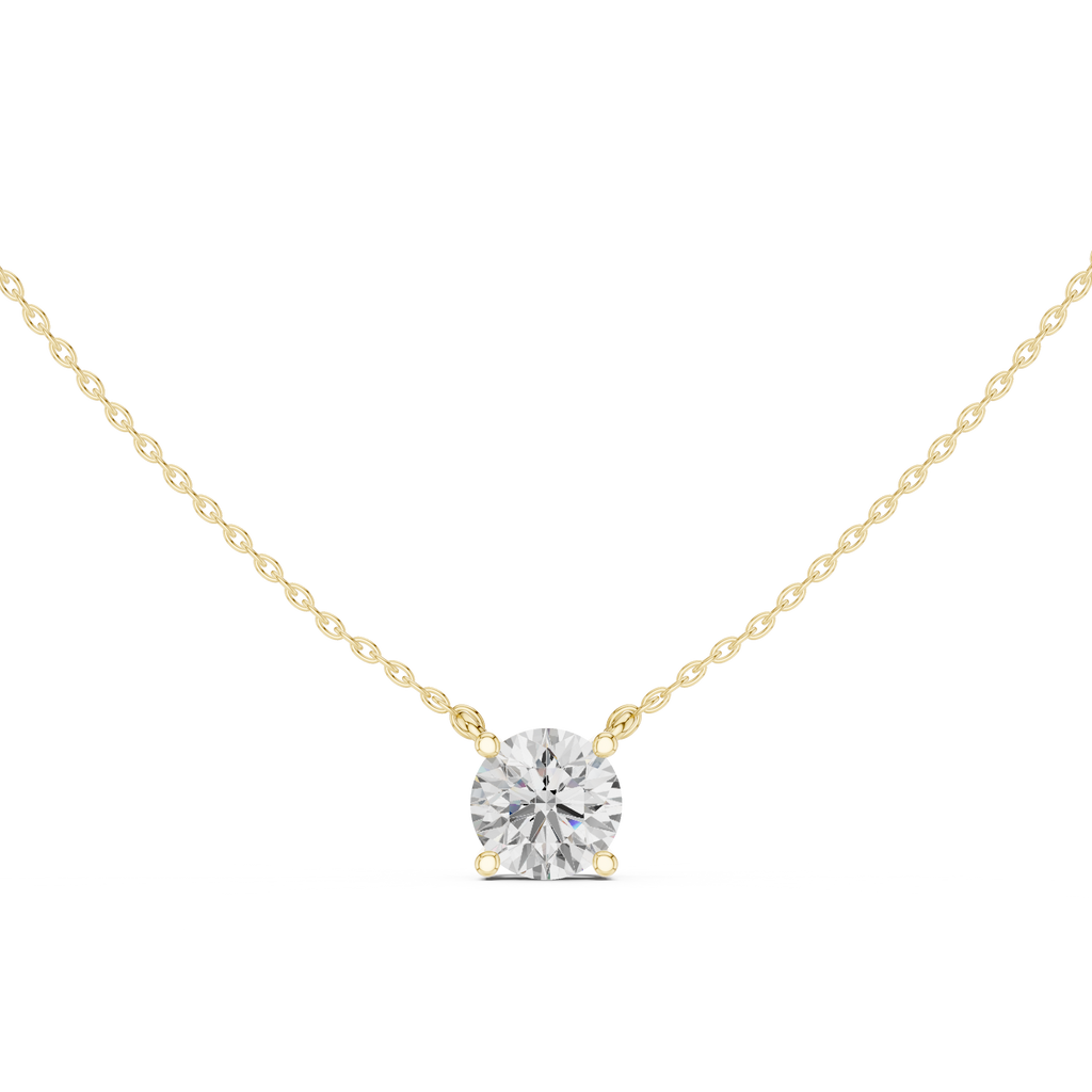 Round Solitaire Pendant