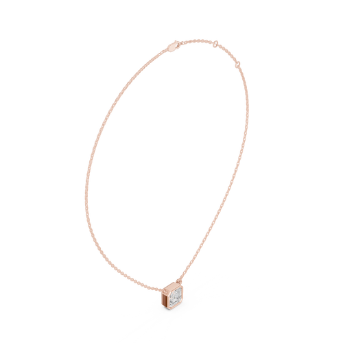 Asscher Solitaire Pendant