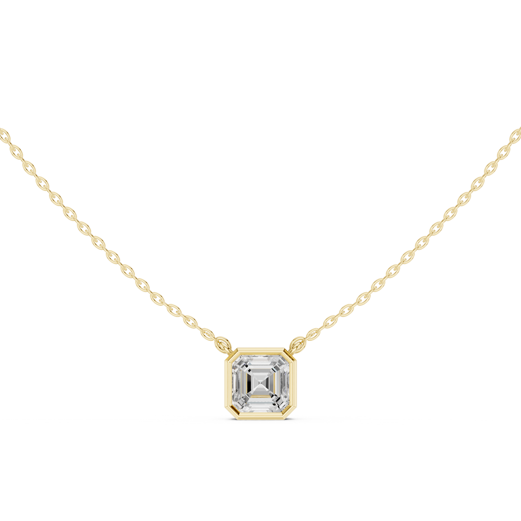 Asscher Solitaire Pendant