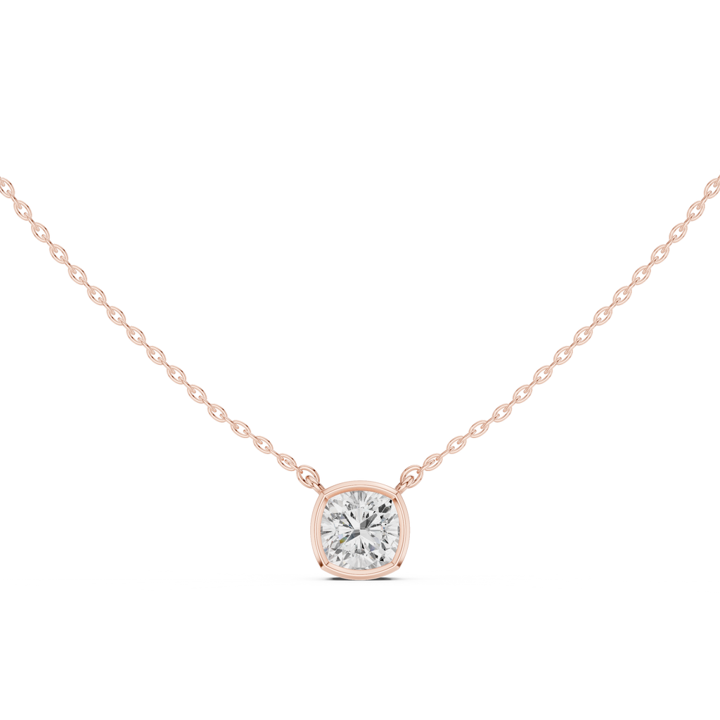 Cushion Solitaire Pendant