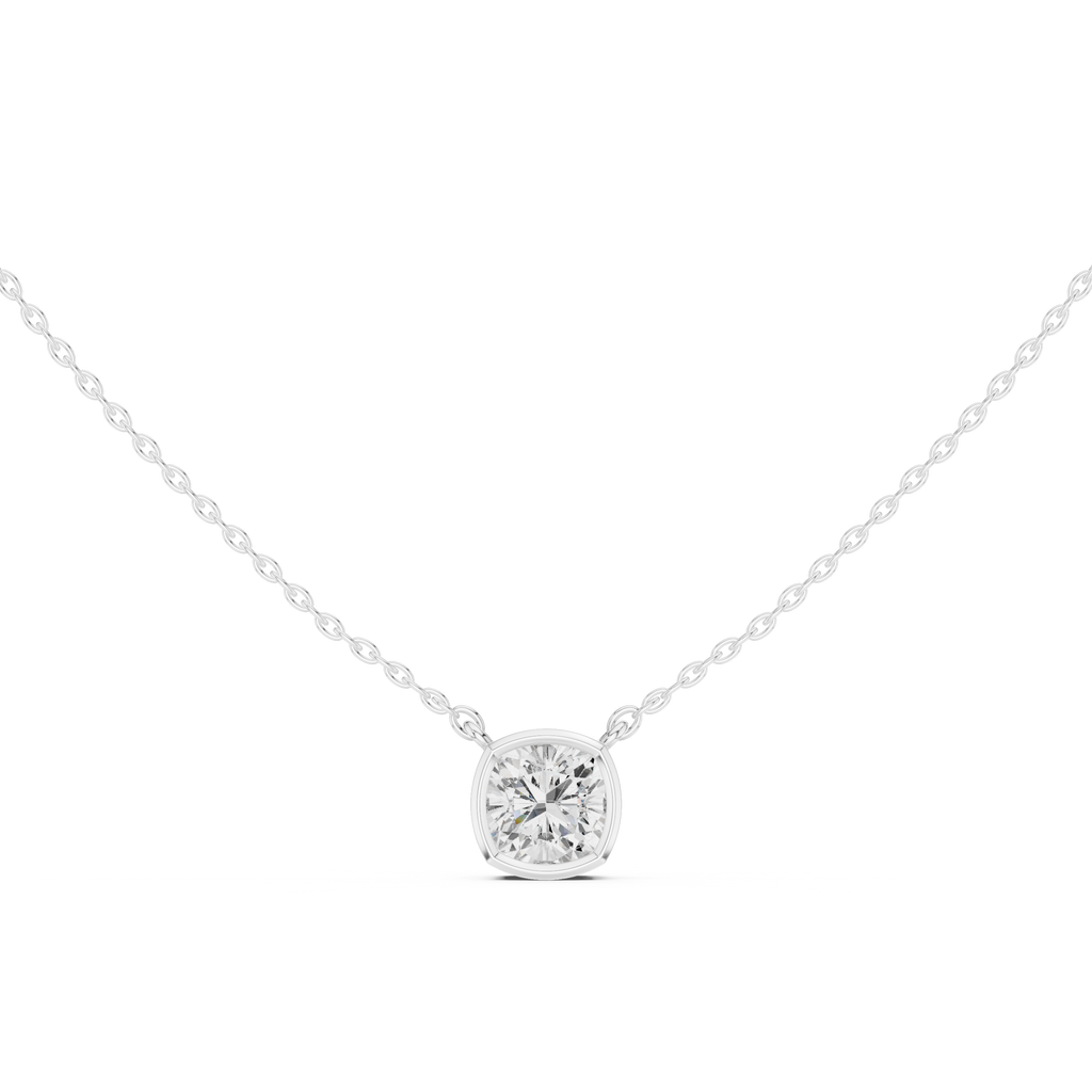 Cushion Solitaire Pendant
