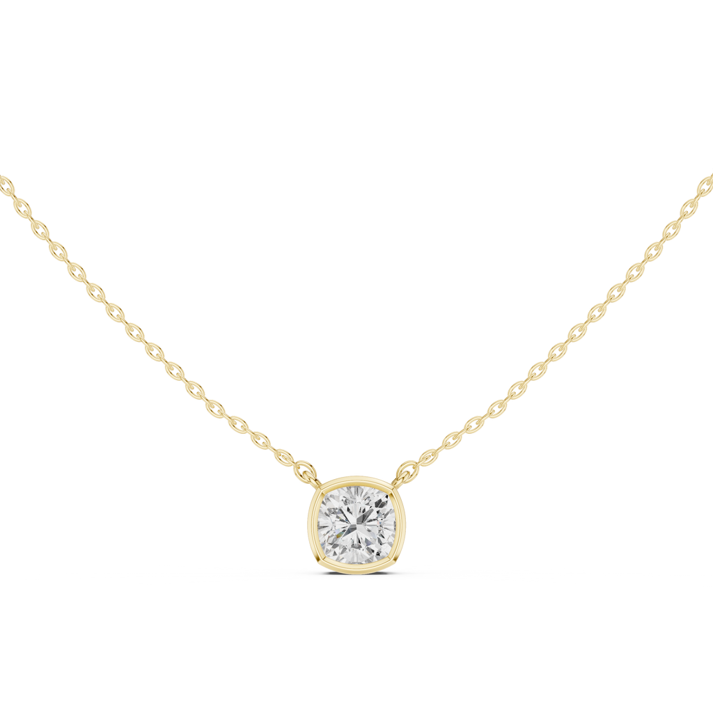 Cushion Solitaire Pendant