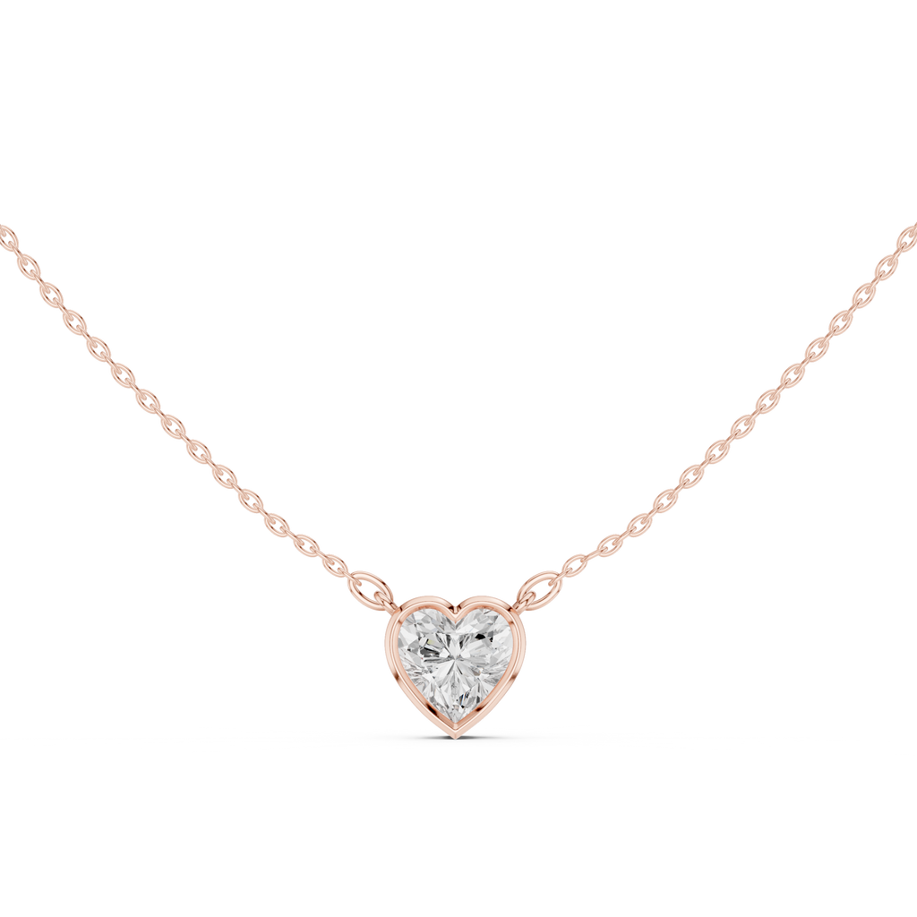 Heart Solitaire Pendant