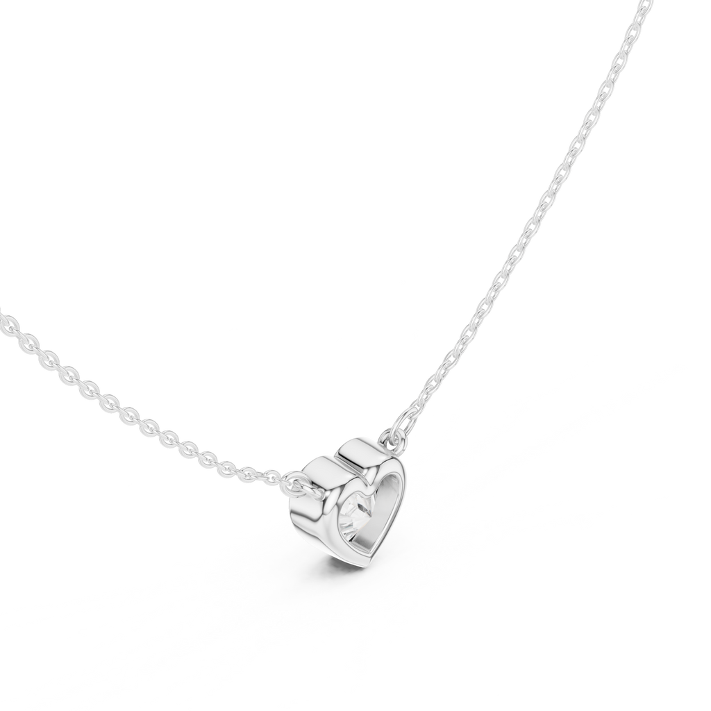 Heart Solitaire Pendant