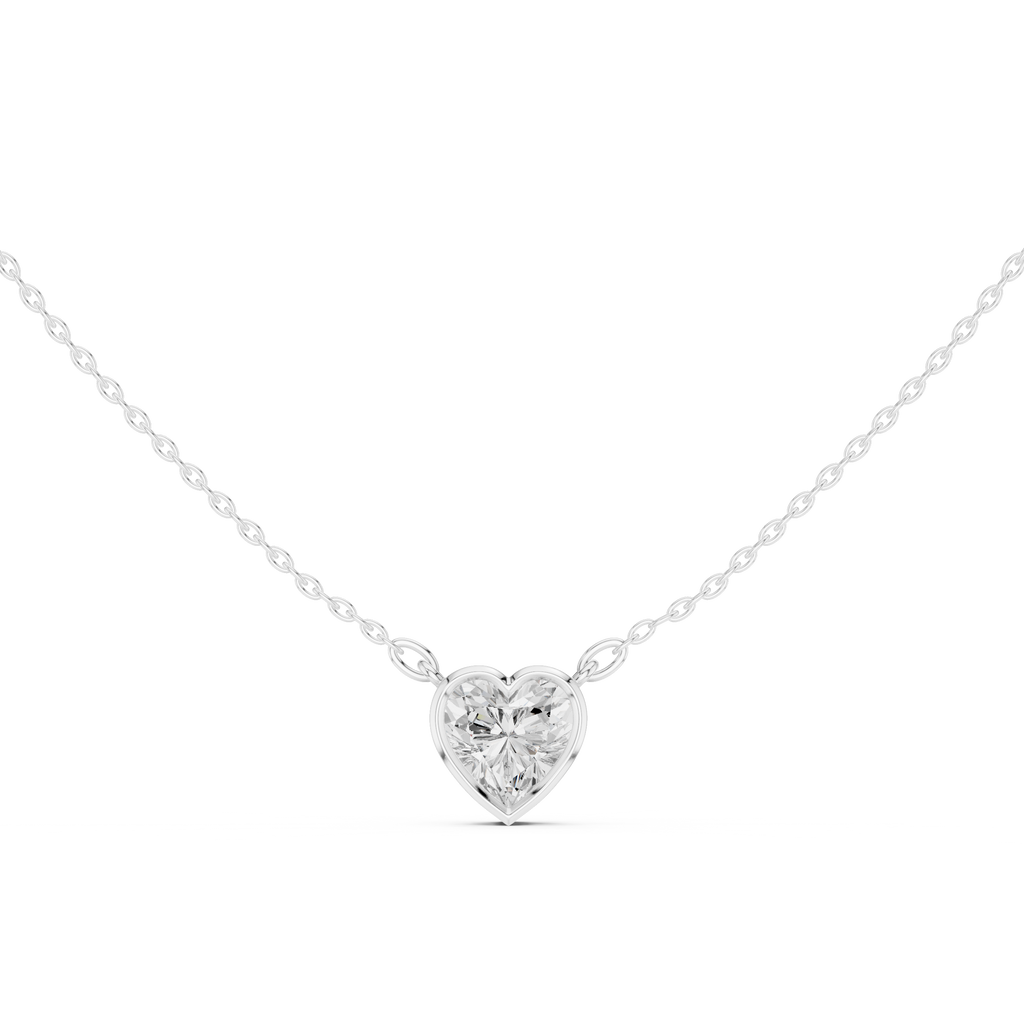 Heart Solitaire Pendant