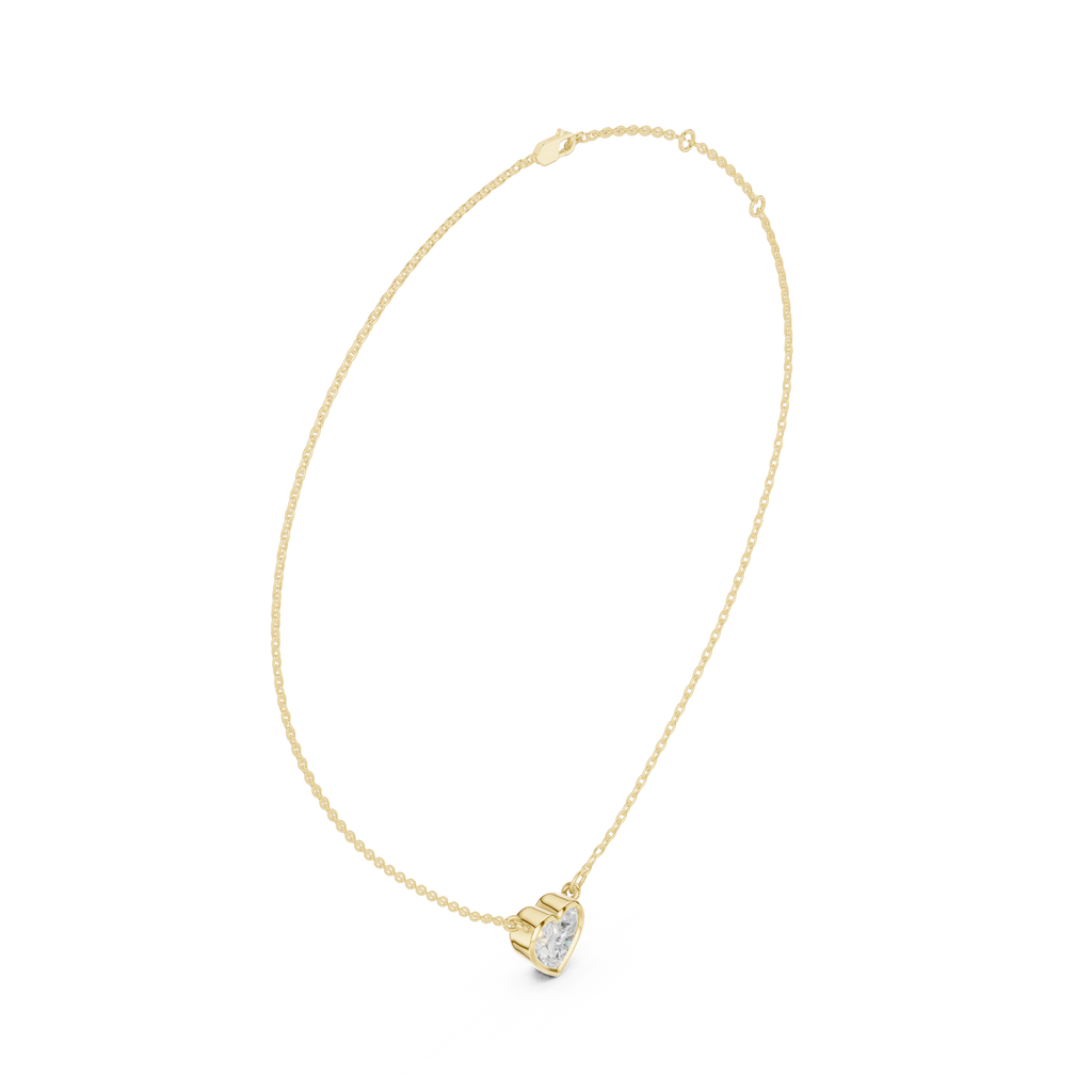 Heart Solitaire Pendant