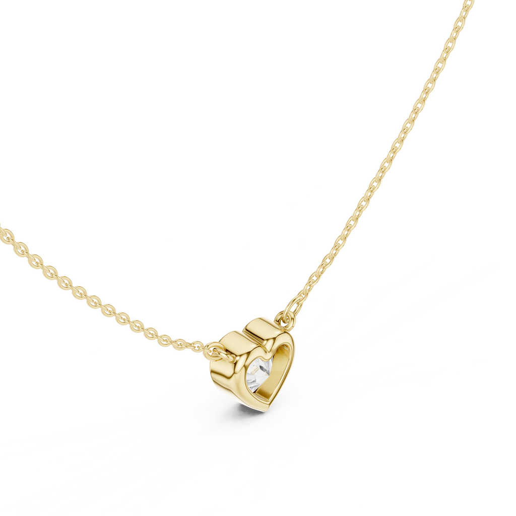 Heart Solitaire Pendant