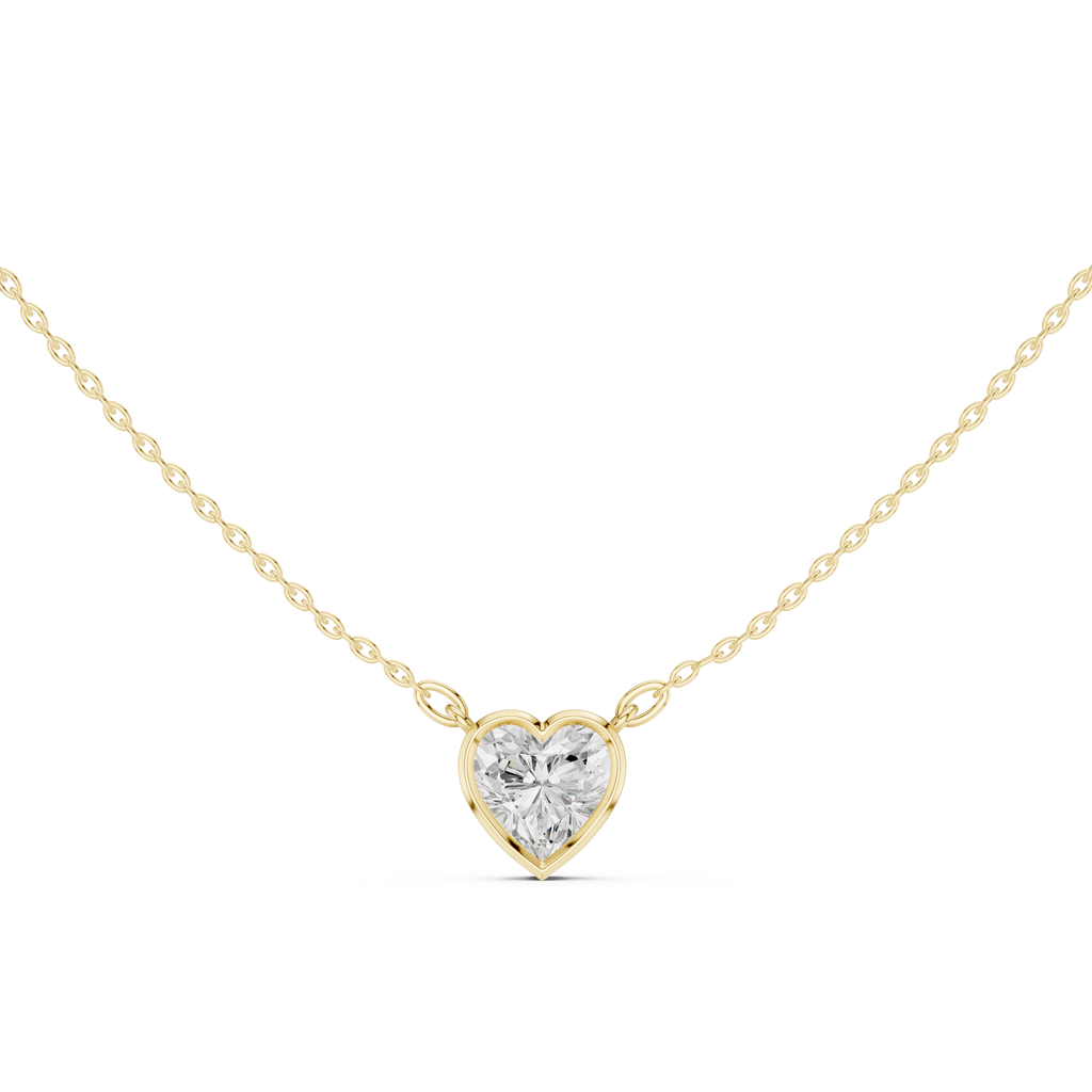 Heart Solitaire Pendant