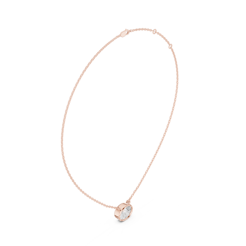 Oval Solitaire Pendant