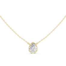 Load image into Gallery viewer, Pear Solitaire Pendant