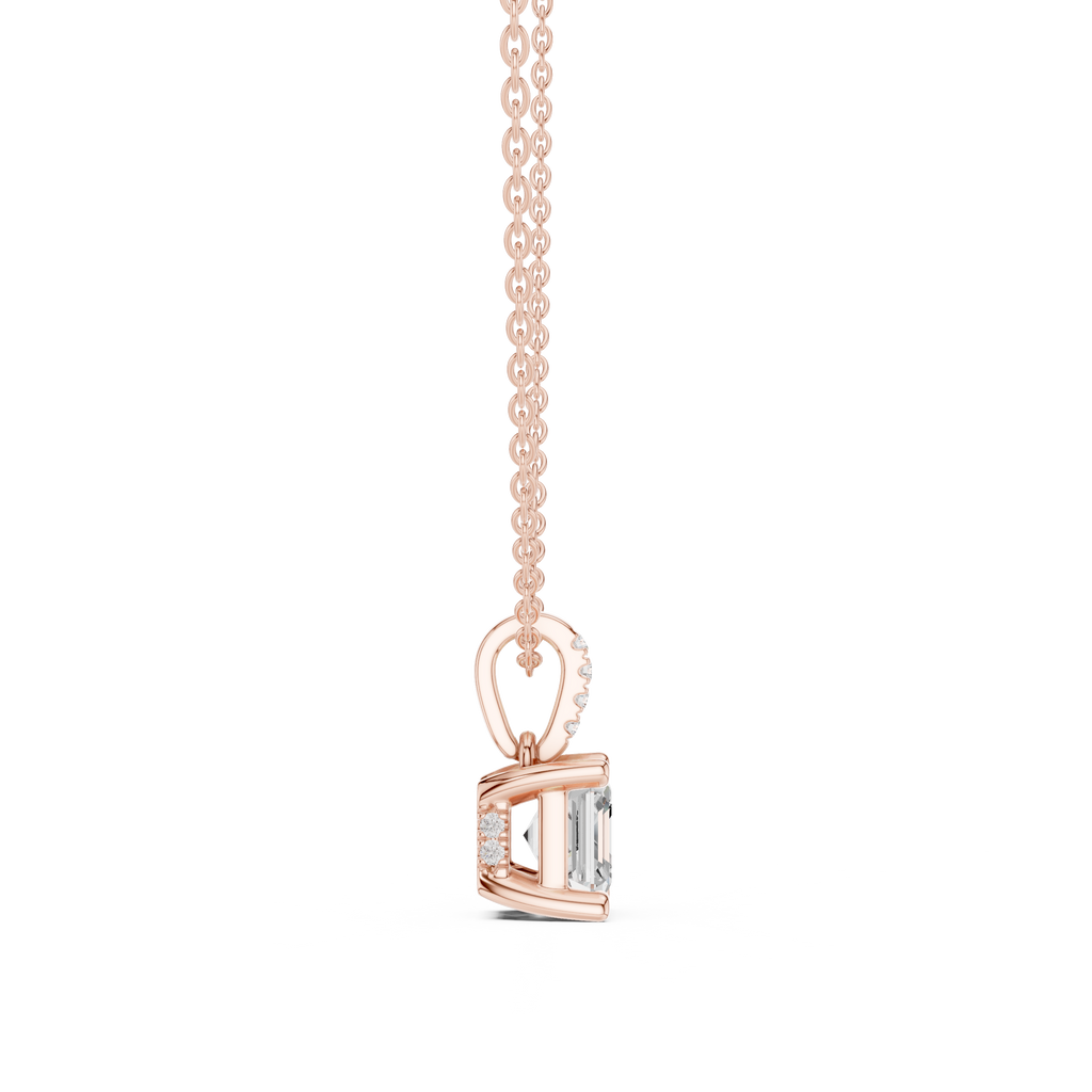 Asscher Solitaire Pendant