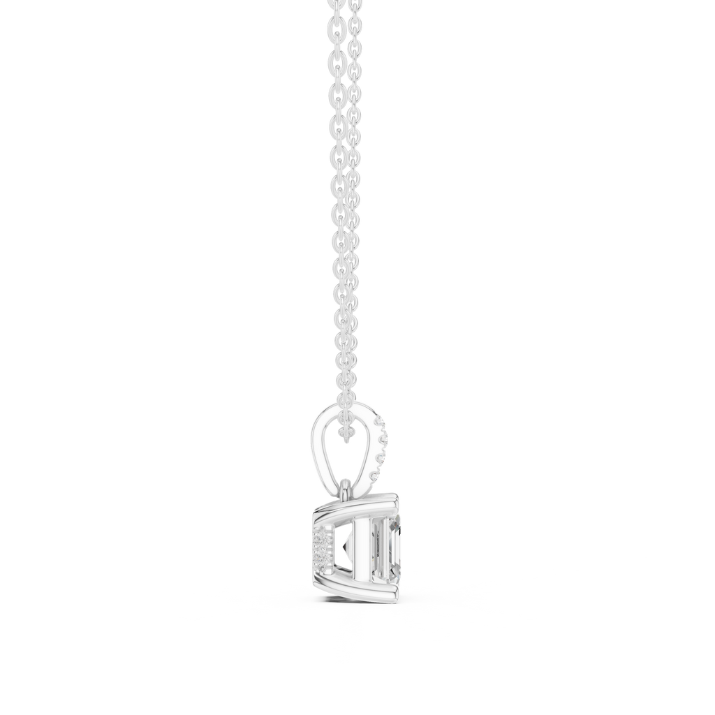 Asscher Solitaire Pendant