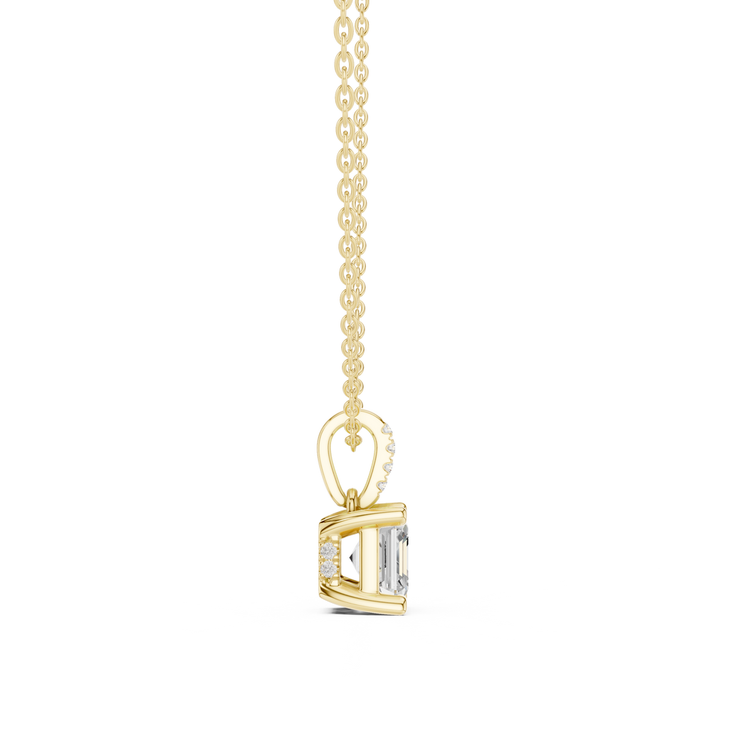 Asscher Solitaire Pendant