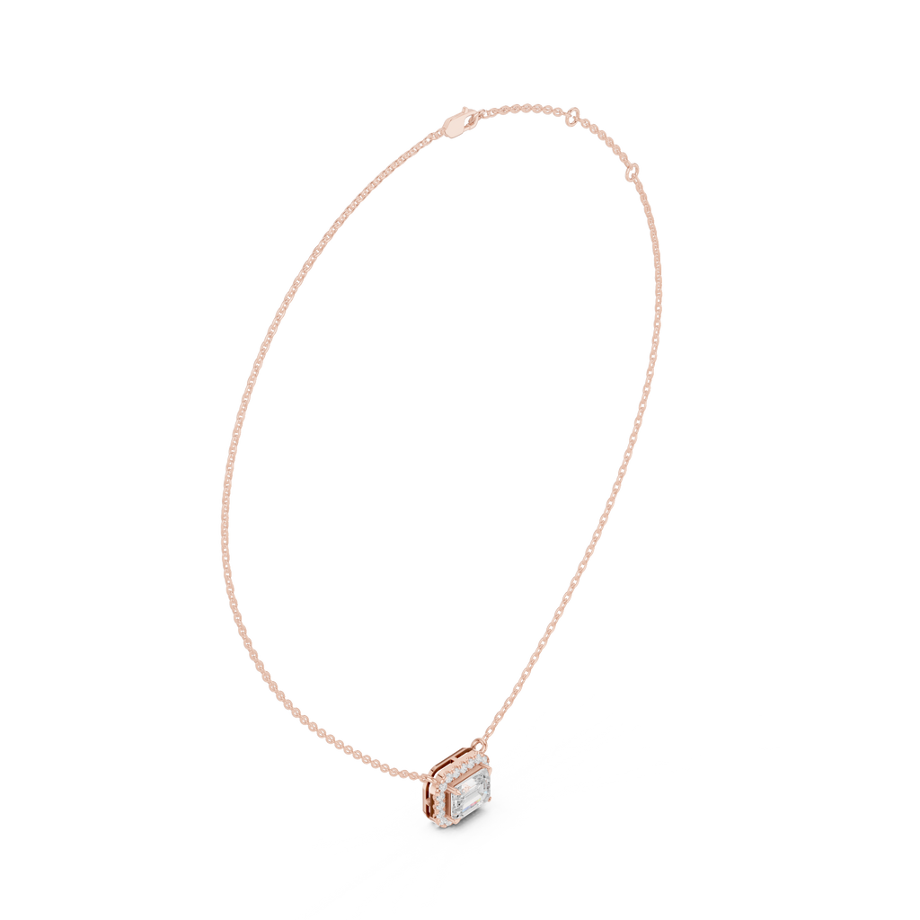 Emerald Halo Pendant