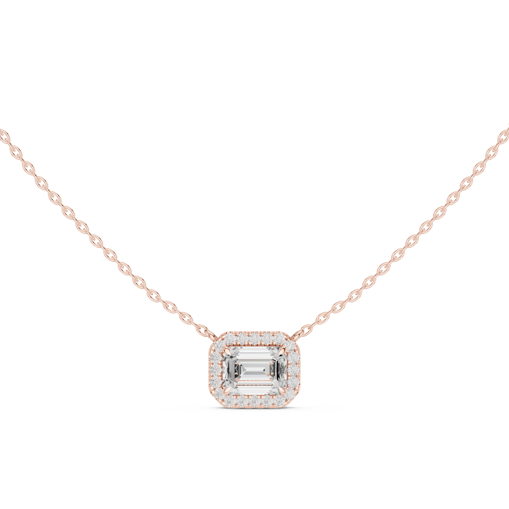 Emerald Halo Pendant