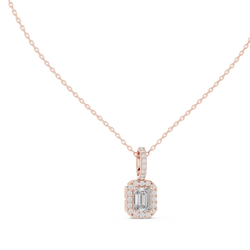 Emerald Halo Pendant
