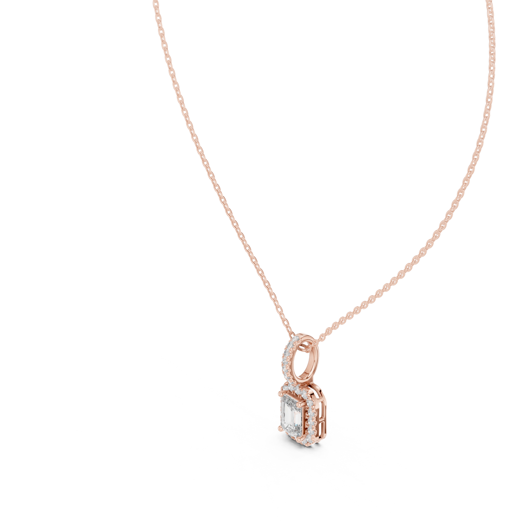 Emerald Halo Pendant