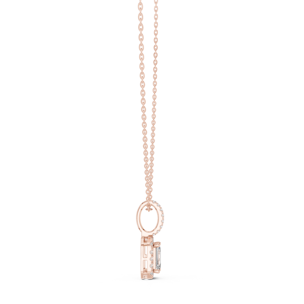 Emerald Halo Pendant