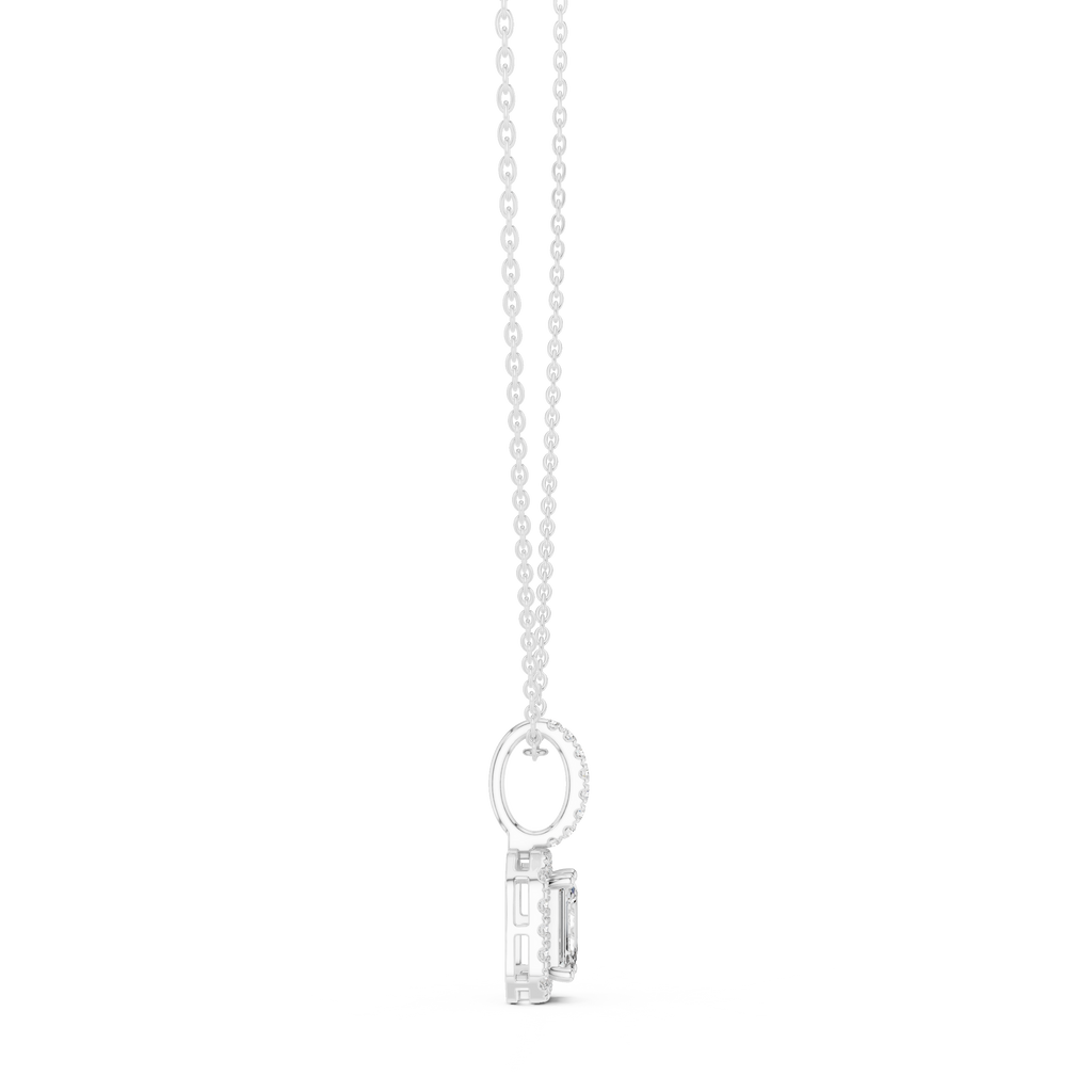 Emerald Halo Pendant