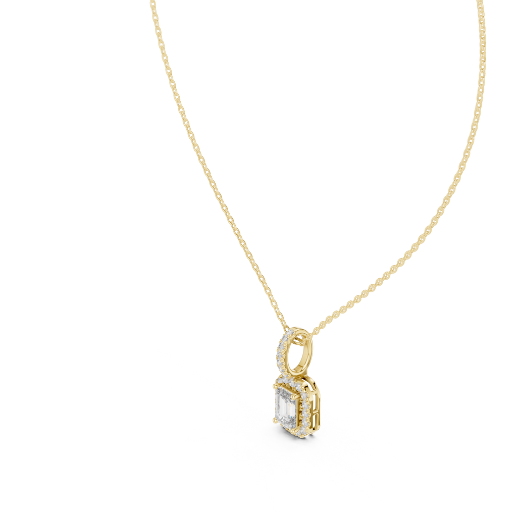 Emerald Halo Pendant
