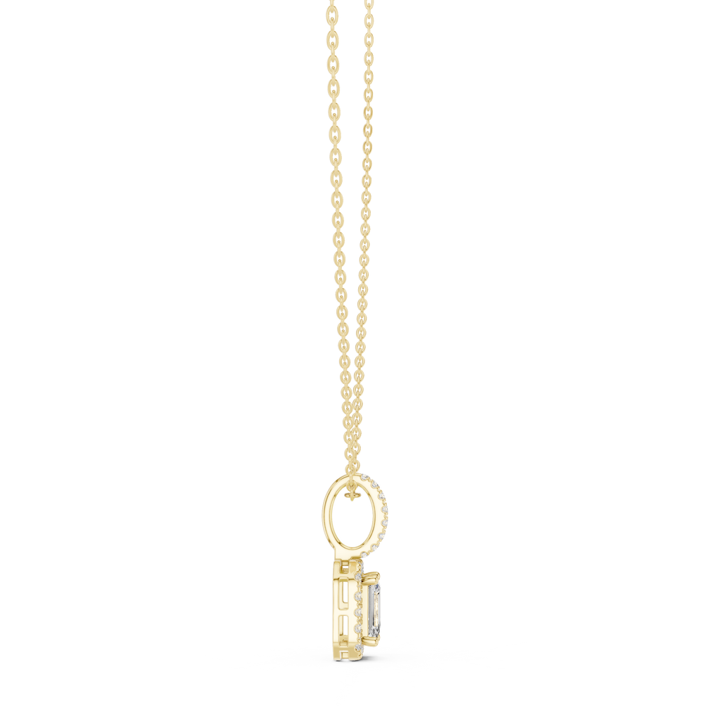 Emerald Halo Pendant