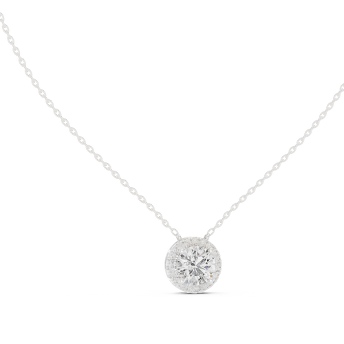 Round Halo Pendant