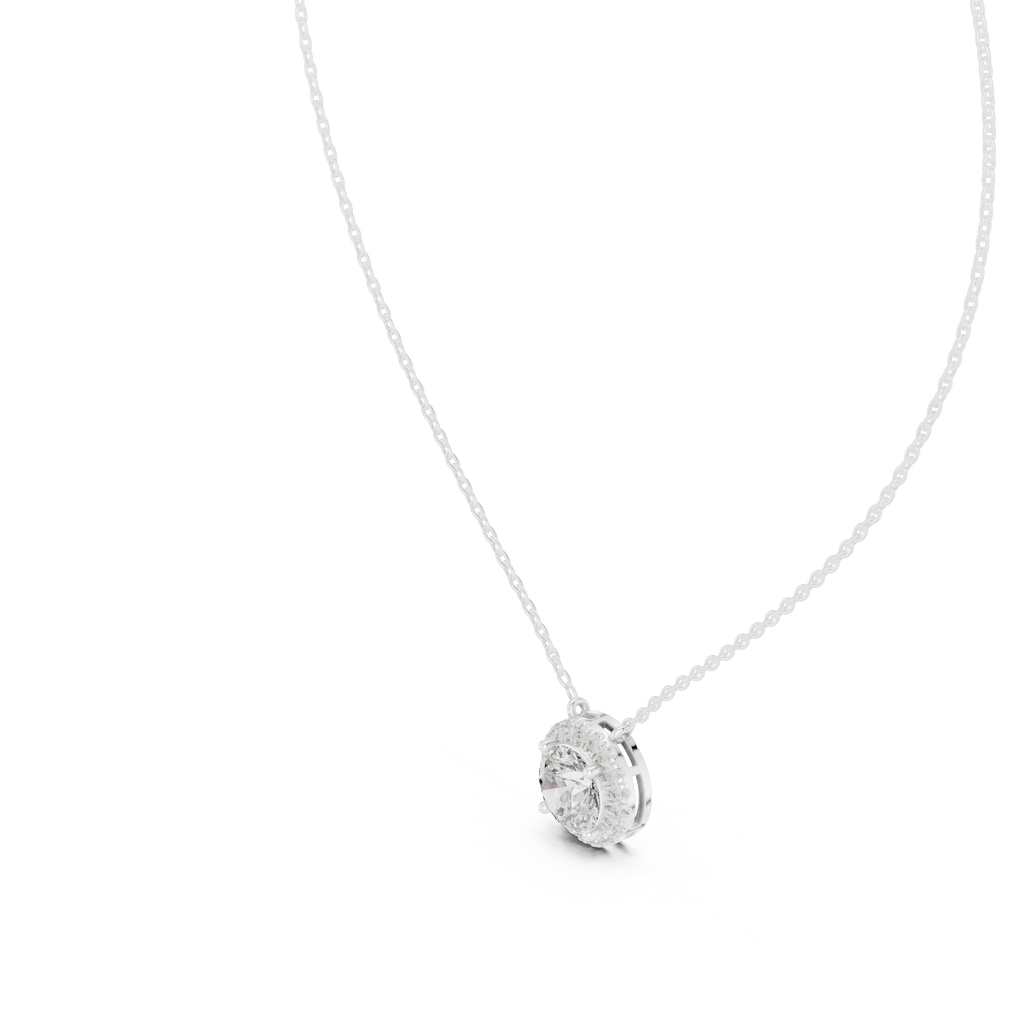 Round Halo Pendant