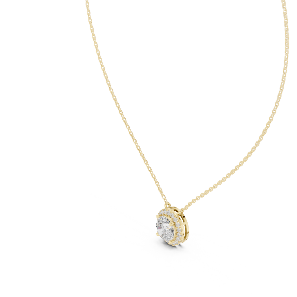 Cushion Halo Pendant