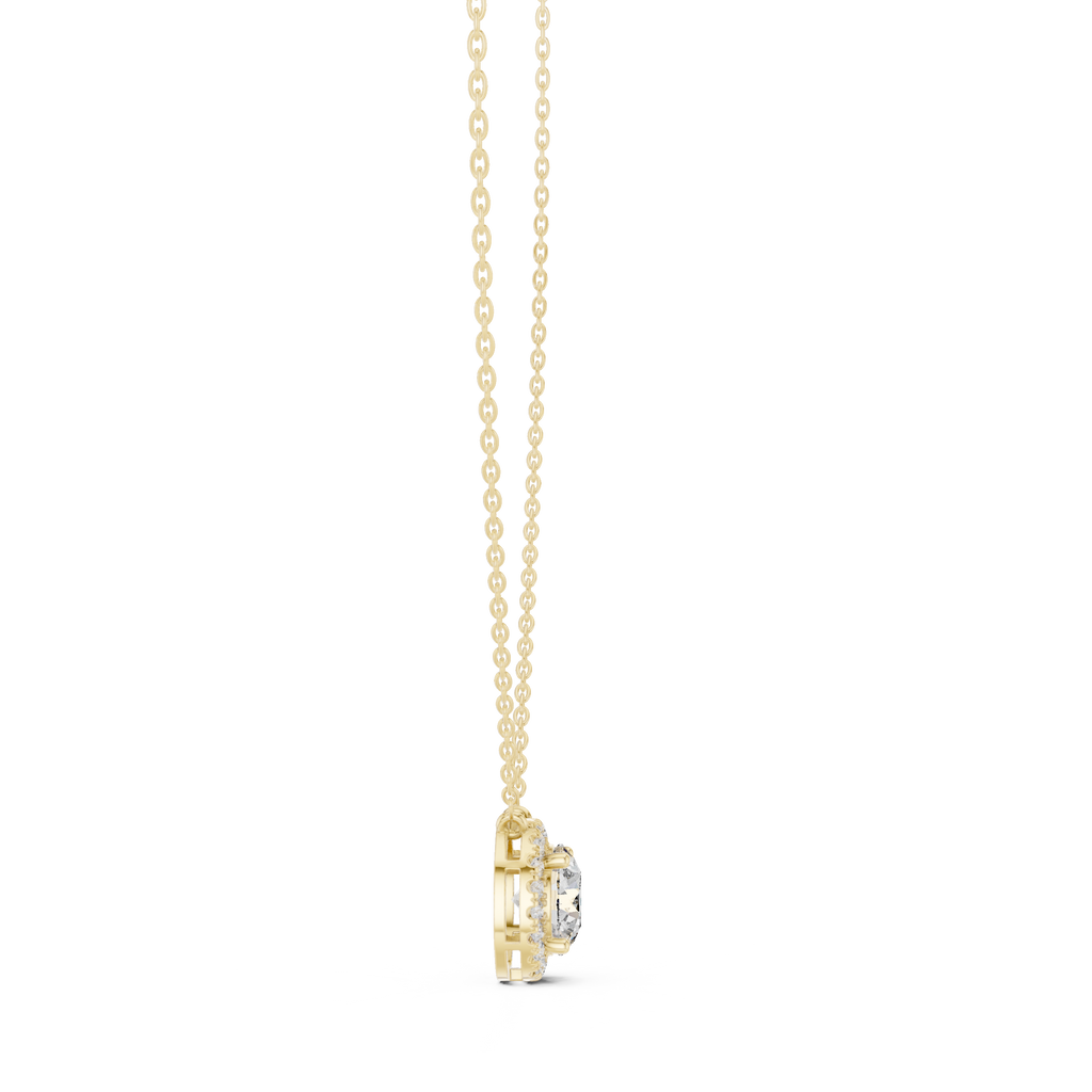 Round Halo Pendant
