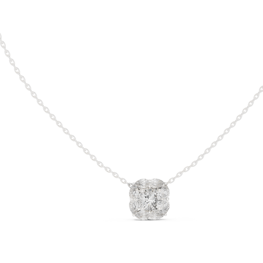 Cushion Halo Pendant