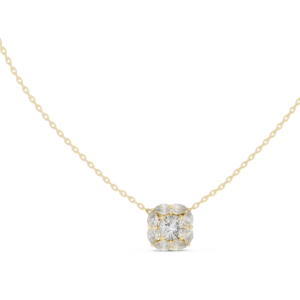 Cushion Halo Pendant