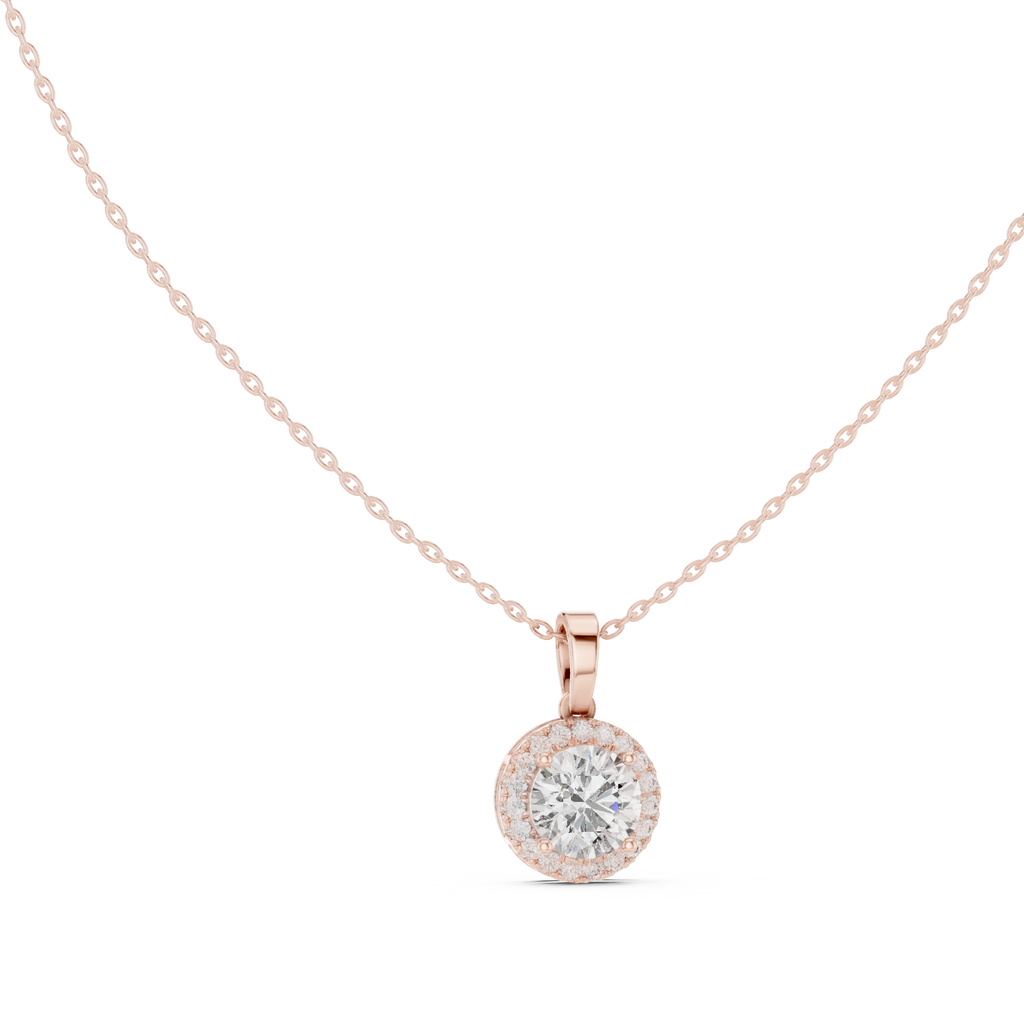 Round Halo Pendant
