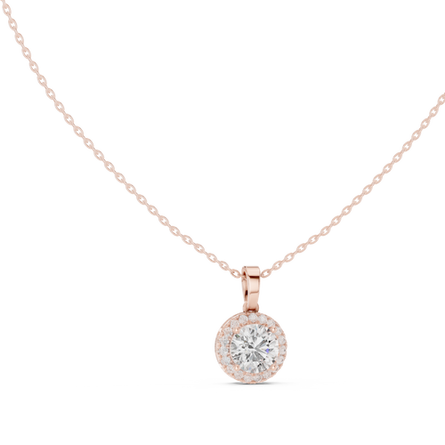 Round Halo Pendant