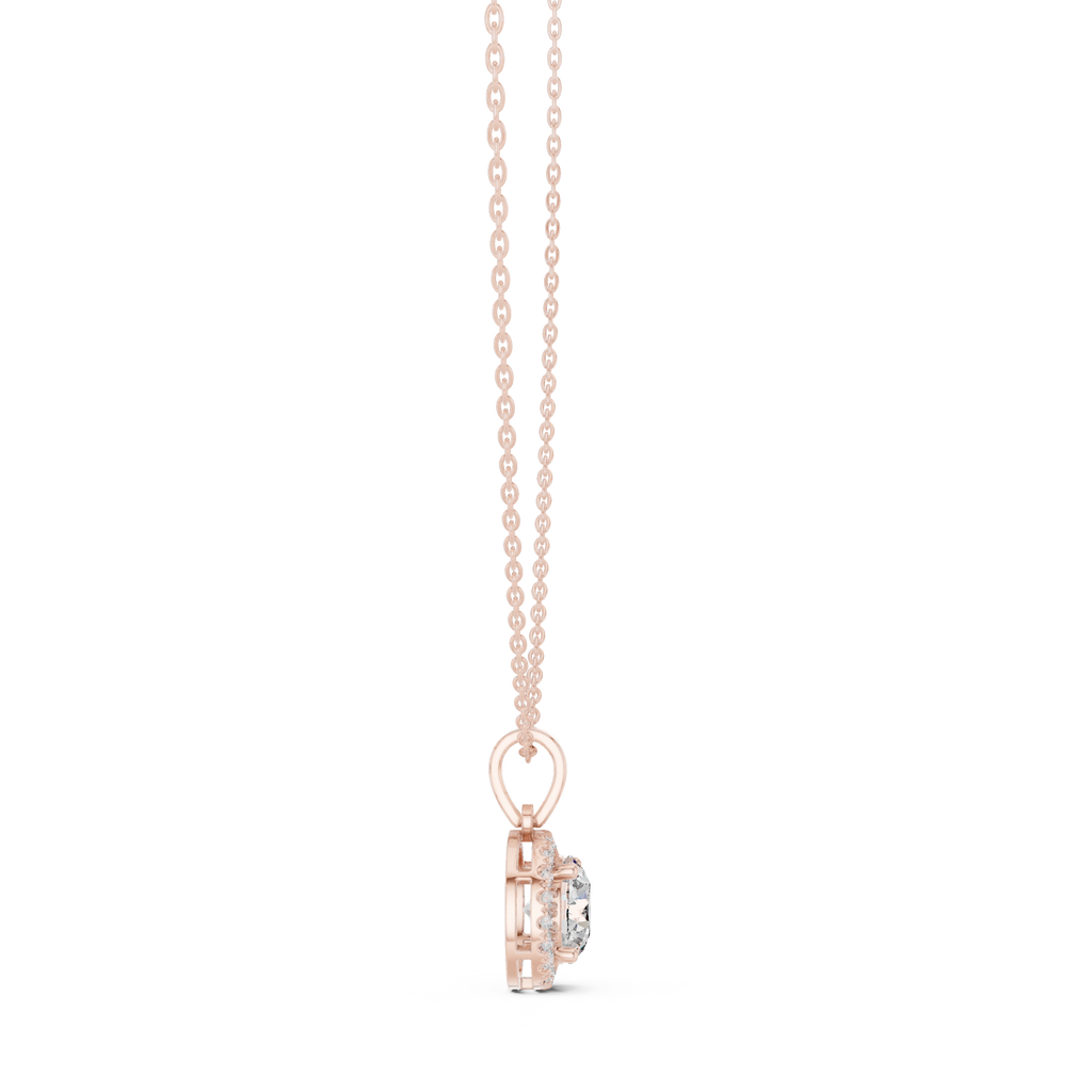 Round Halo Pendant