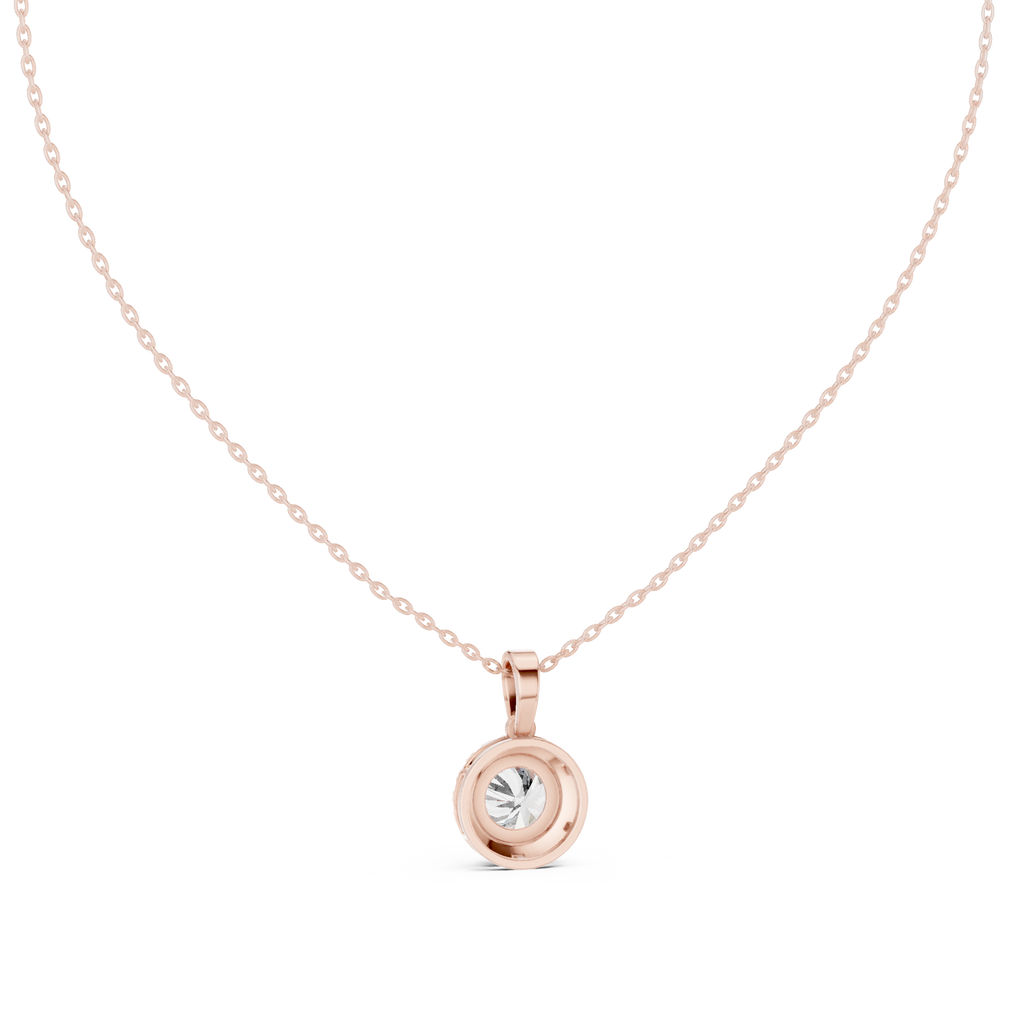 Round Halo Pendant