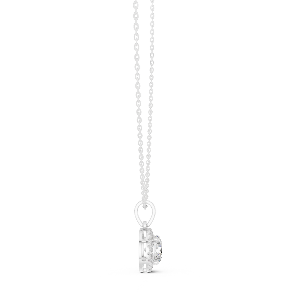 Round Halo Pendant